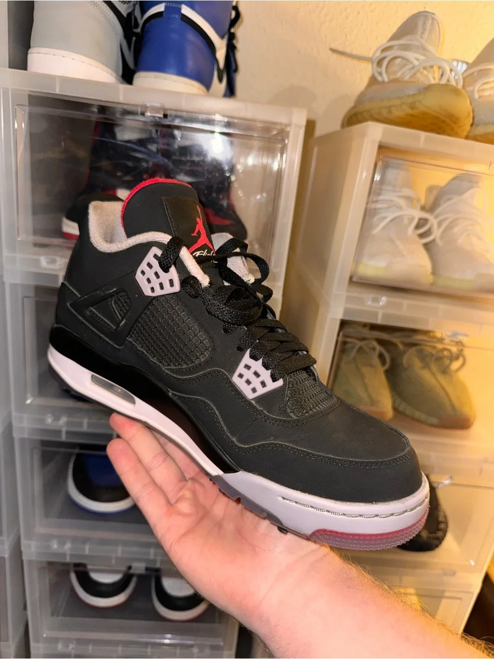 Nike Air Jordan 4 Retro Men’s Sneakers - Black/Red bred golf